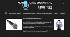 Desktop Screenshot of motivationalspeakers4u.co.uk